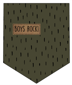 Taschen Patch - Army Strokes - "BOYS ROCK!"